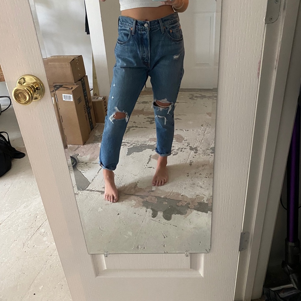 Levi’s high waisted 501.
